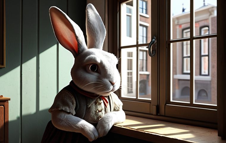 De Magie van Authentieke Emotie (The Magic of Authentic Emotion)**
    "A charming, slightly imperfect digital character, Kongji Rabbit, looking wistful yet hopeful, perhaps with a subtle tear or a thoughtful gaze, reflecting a relatable human emotion. Kongji is rendered with soft, inviting textures in a cozy, digitally enhanced Dutch living room, sunlight streaming through a window that subtly shows a hint of an Amsterdam canal. The atmosphere conveys deep emotional connection and empathy, as if the viewer recognizes their own feelings in the character. Digital painting, warm lighting, emotionally resonant, empathetic character design."

2.  **Prompt for